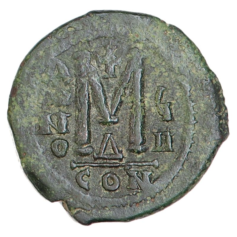 Maurice Tiberius, follis 582-602