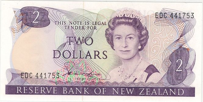 Hovedbilde New Zealand, 2 dollars 1981