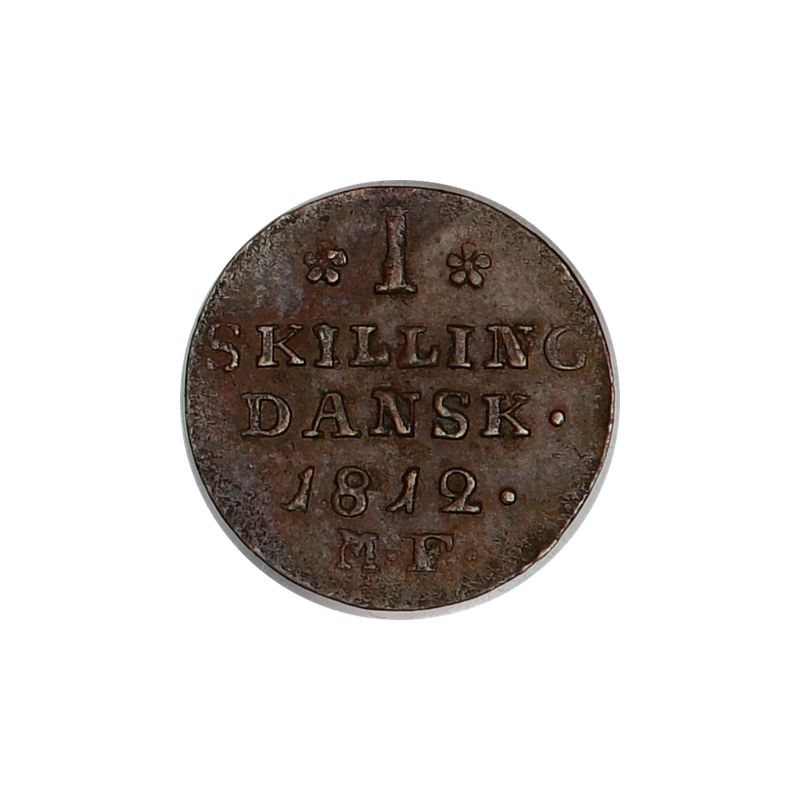 Danmark, 1 skilling 1812, sildeflass