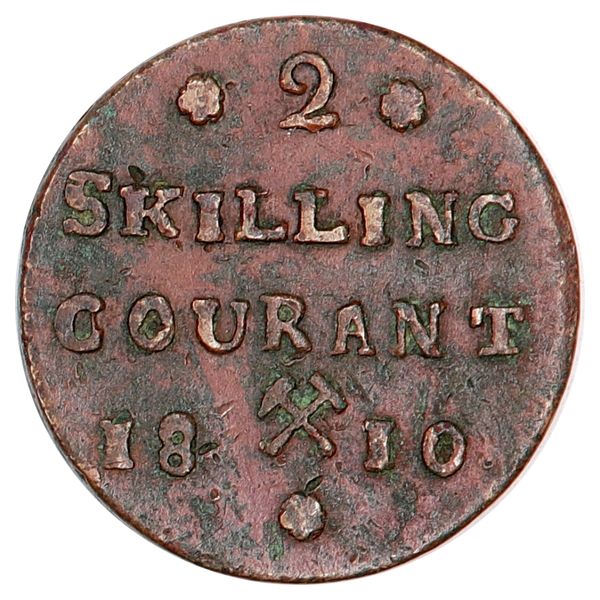 Hovedbilde Frederik VI, 2 skilling 1810, kv. 1/1+