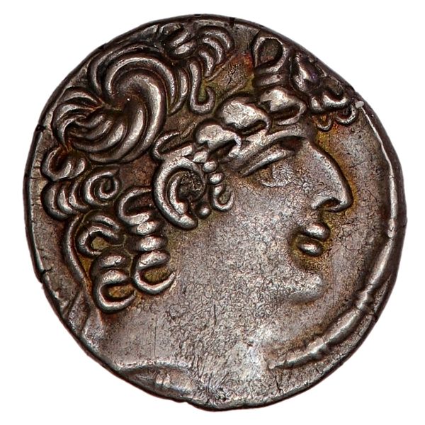 Hovedbilde Bassus, tetradrakme, Syria år 46-45 f.Kr.