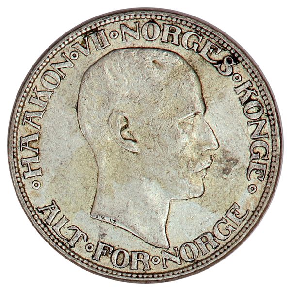 Hovedbilde 2 kroner 1917, kv. 1/1+