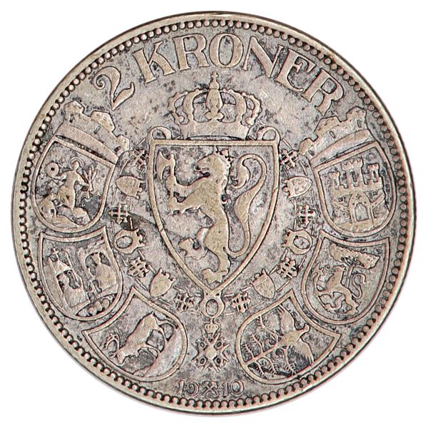Hovedbilde 2 kroner 1910, kv. 1