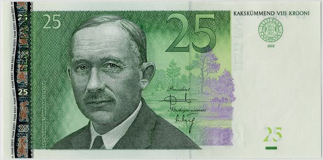 Hovedbilde Estland, 25 krooni 2002