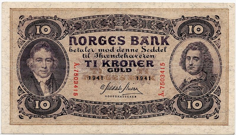 10 kroner 1941 Å, kv. 1