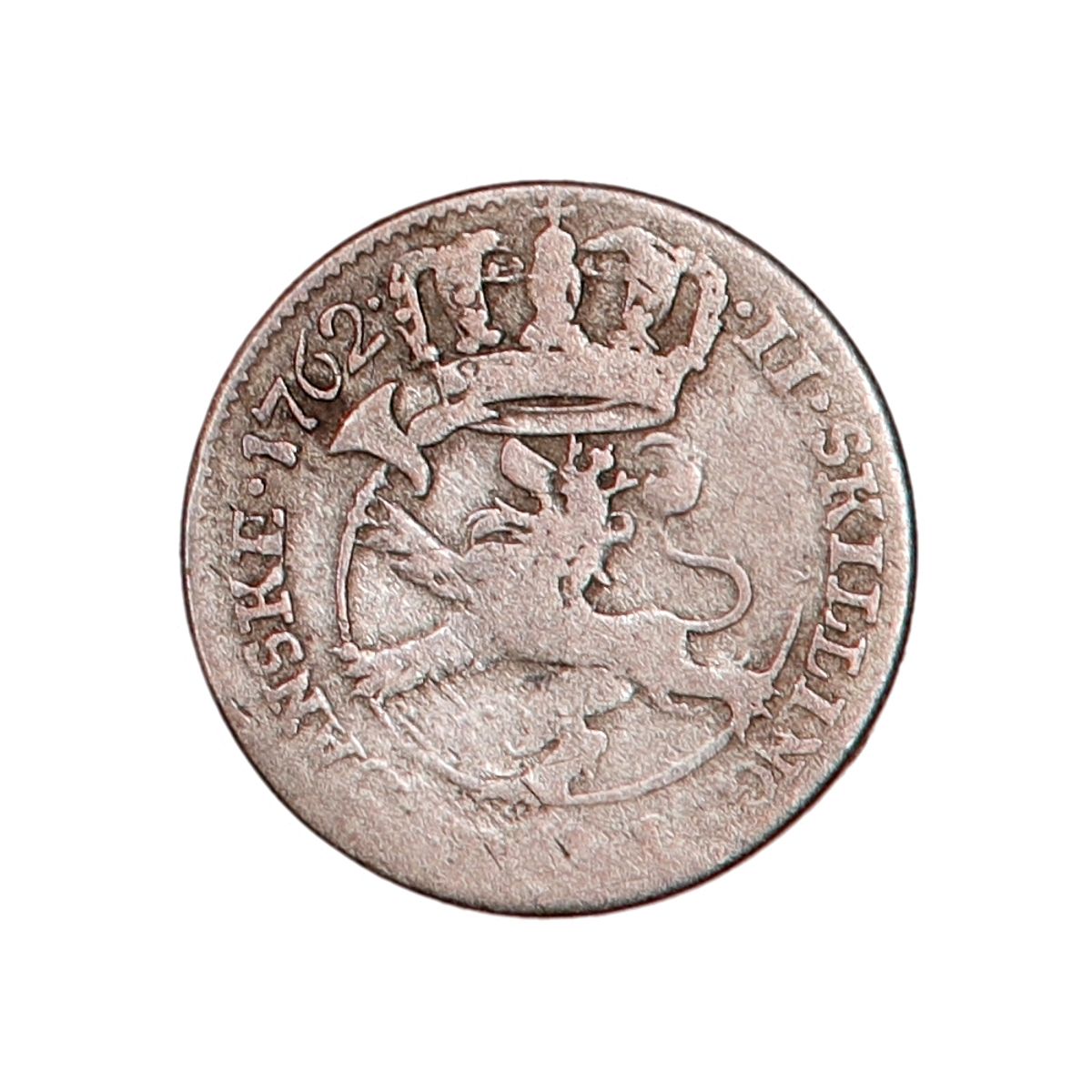 Frederik V, 2 skilling 1762