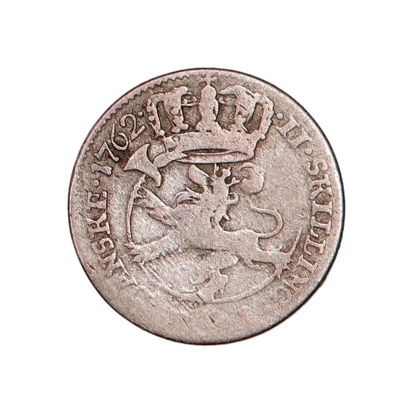 Frederik V, 2 skilling 1762