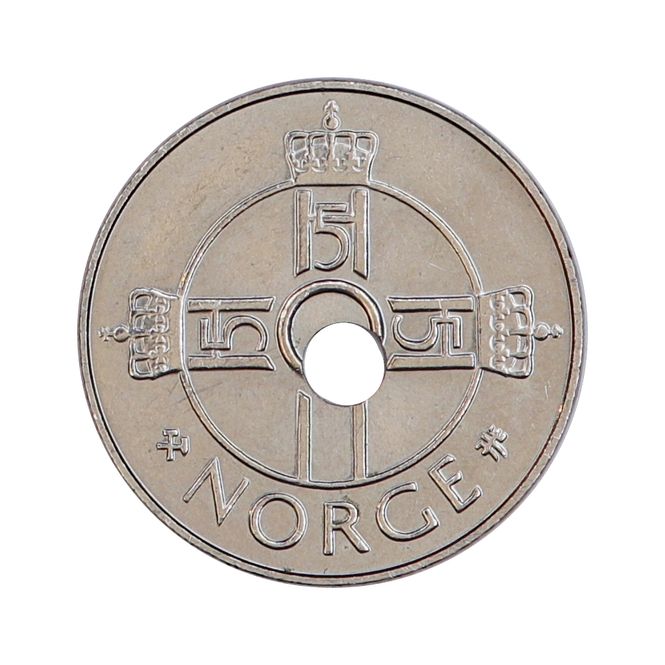 Hovedbilde Skjevt hull! 1 krone 1998