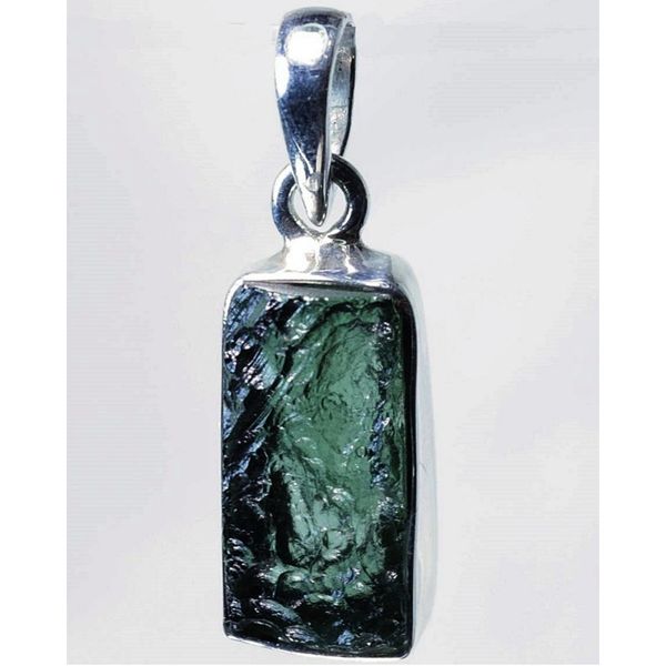 Hovedbilde Moldavitt-anheng (sterling sølv/925 Ag)