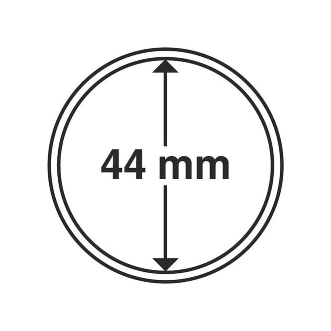 Hovedbilde 44 mm, myntkapsler, 10 stk