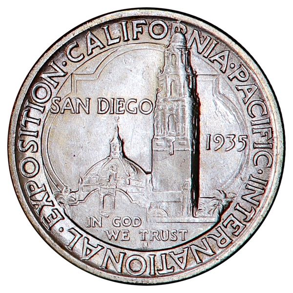 Hovedbilde USA, San Diego, Half Dollar 1935