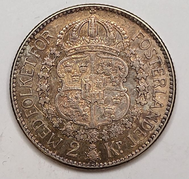 Hovedbilde Sverige, 2 kronor 1910