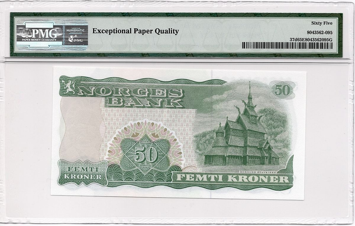 50 kroner 1983 P, PMG 65EPQ, lavt nummer