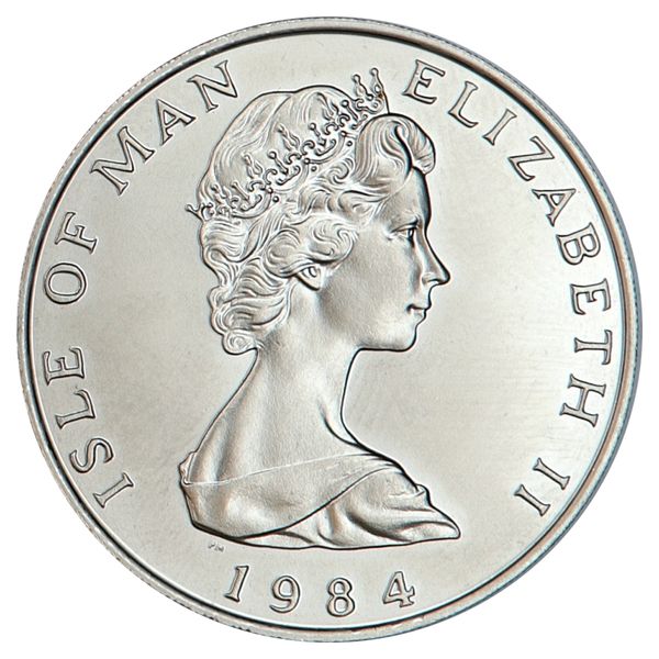 Hovedbilde SPOT +12%, Isle of Man, 1 noble 1984, 31,1 gram ren platina