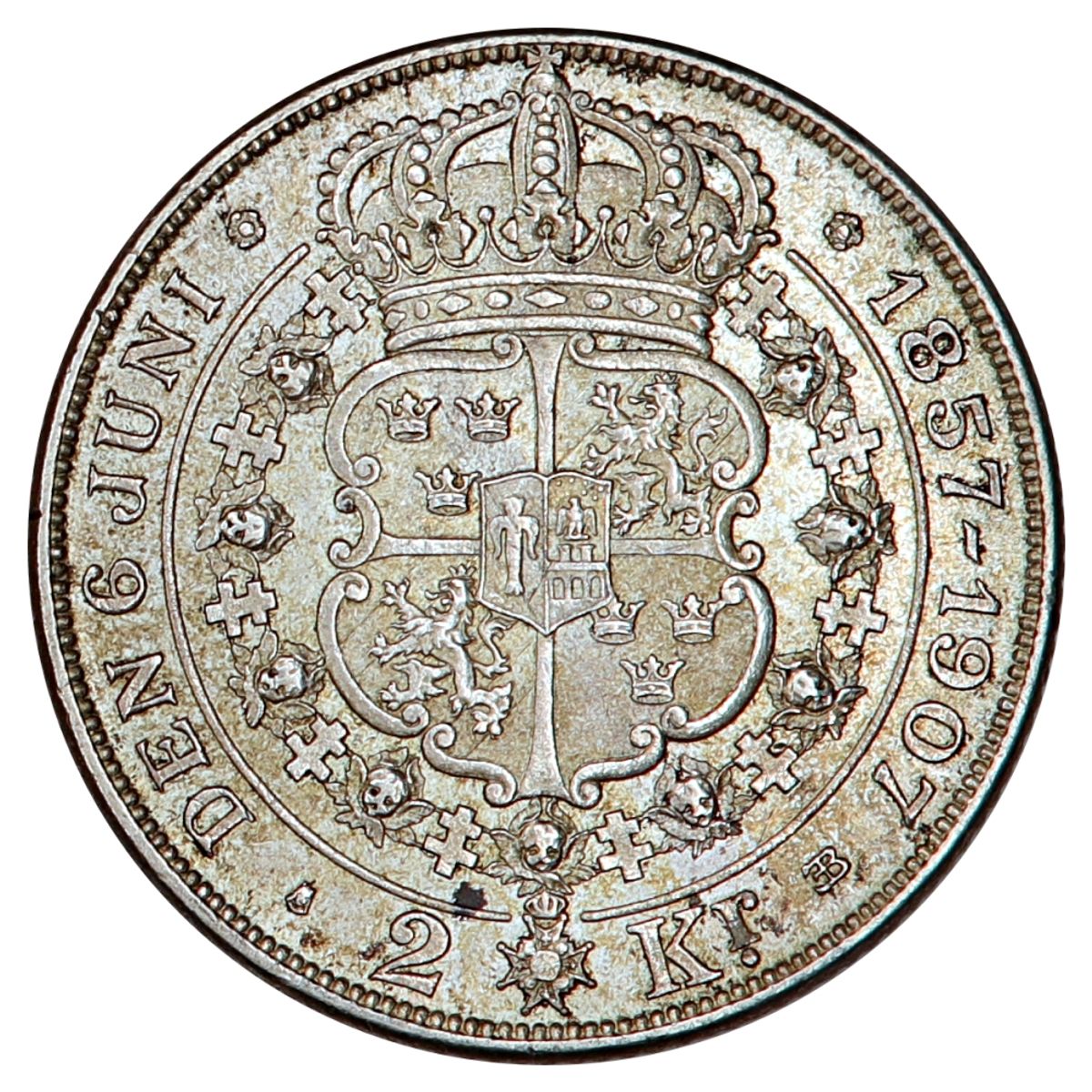 Sverige, 2 kroner 1907