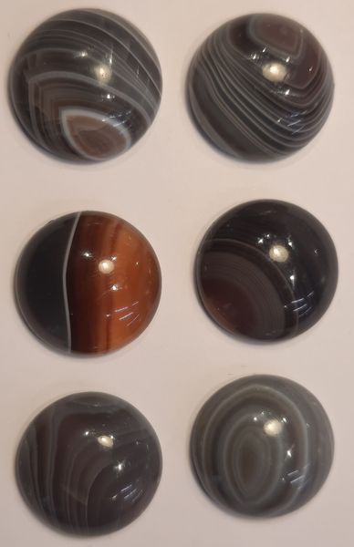 Hovedbilde Cabochon, agat fra Botswana, 18 mm