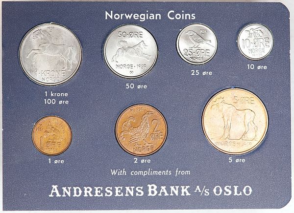 Hovedbilde Myntsett 1959, Andresens Bank AS