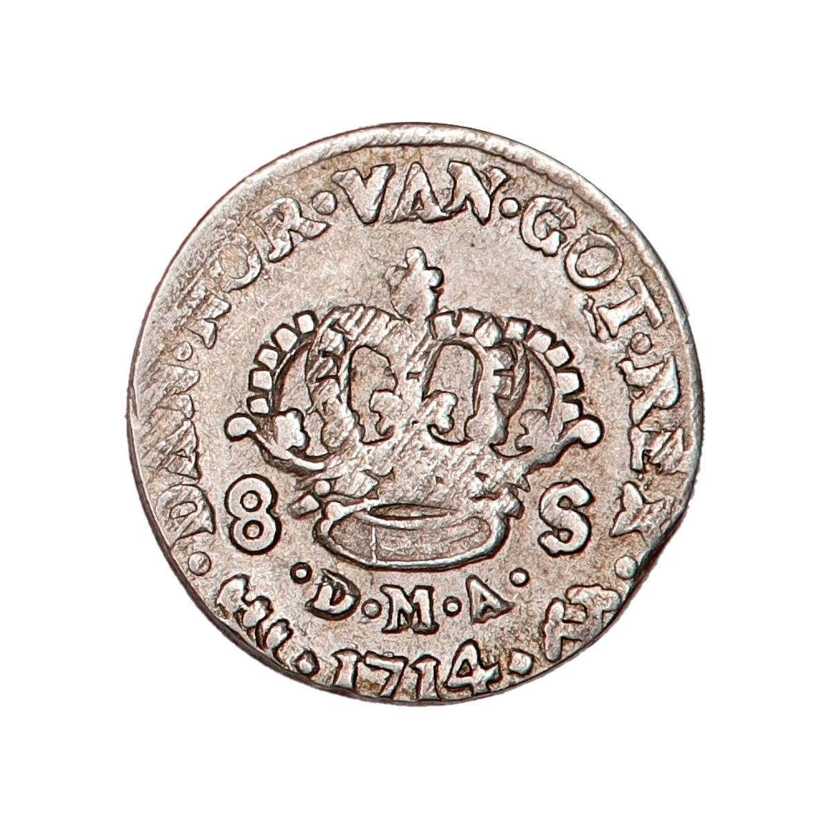 Frederik IV, 8 skilling 1714
