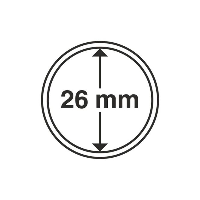 Hovedbilde 26 mm, myntkapsler, 10 stk