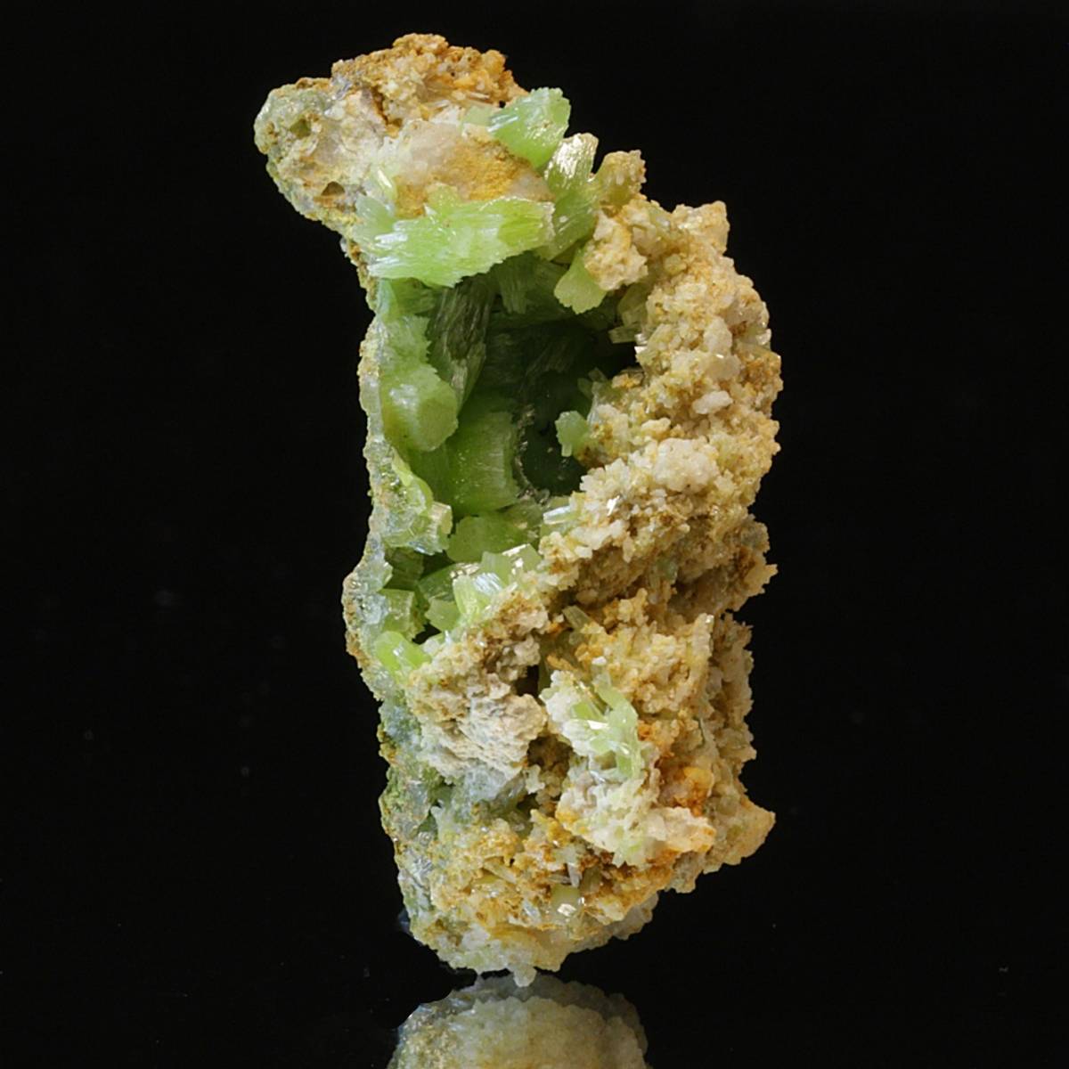 Pyromorfitt (pyromorphite), San Andrés-gruven, Spania