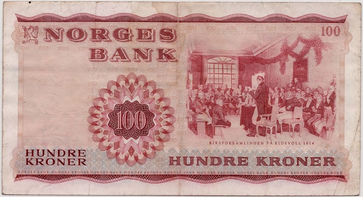 Norge, 100 kroner 1965