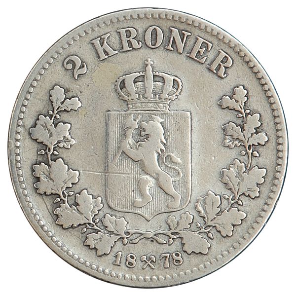 Hovedbilde 2 kroner 1878 Kv. 1-