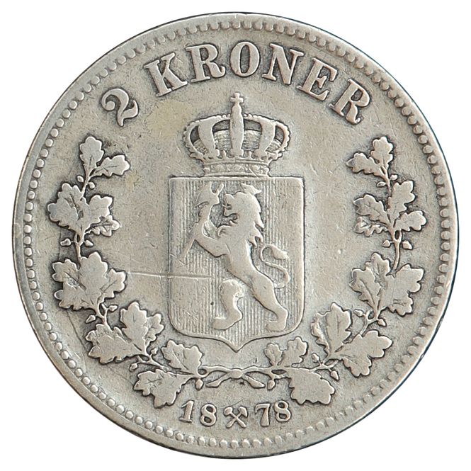 Hovedbilde 2 kroner 1878 Kv. 1-