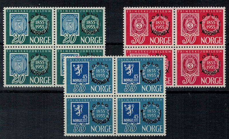 NK 428-430, Norwex 1955, postfrisk serie