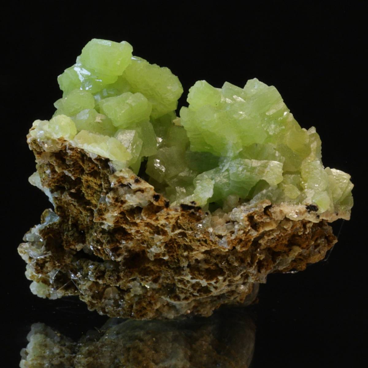 Pyromorfitt (pyromorphite), San Andrés-gruven, Spania