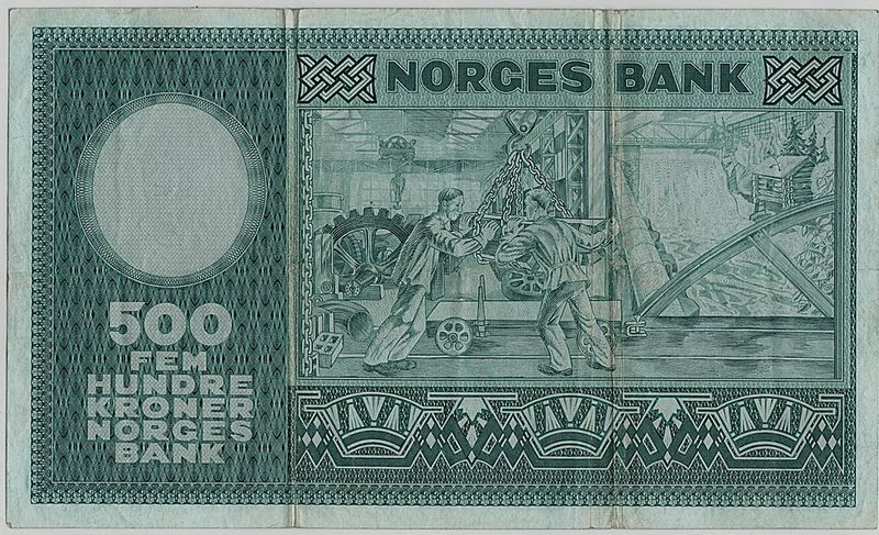 500 kroner 1971,  kv. 1/1-