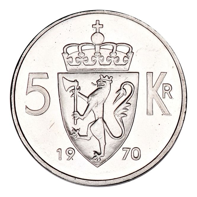 Hovedbilde 5 kroner 1970 Kv. 0