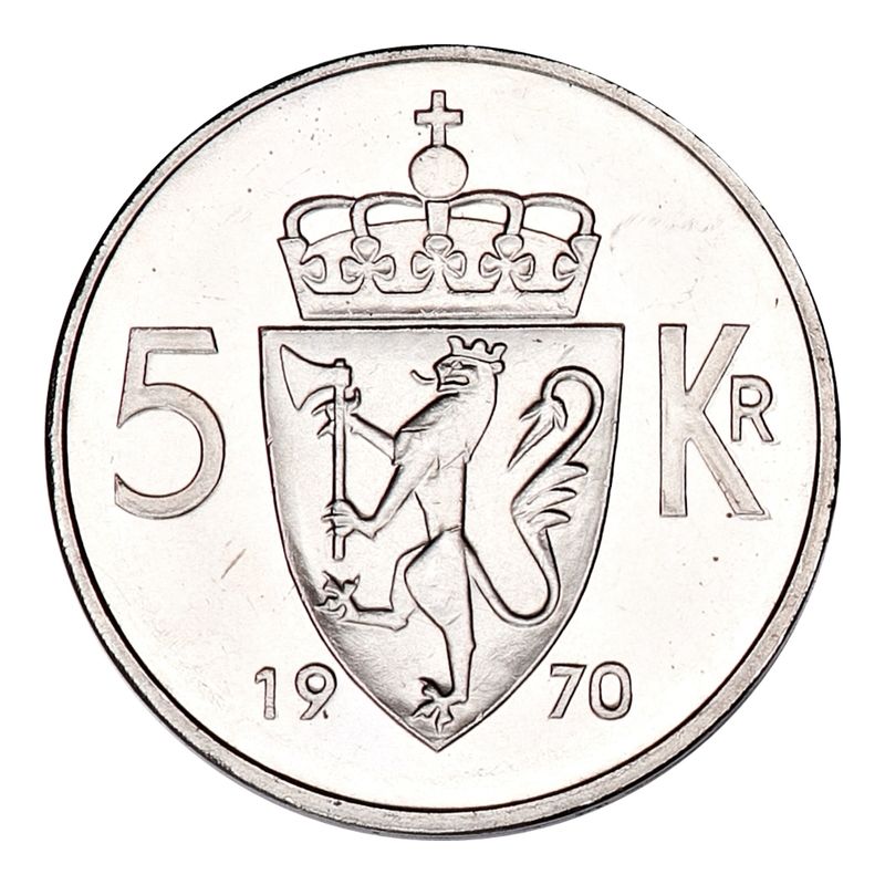 5 kroner 1970 Kv. 0