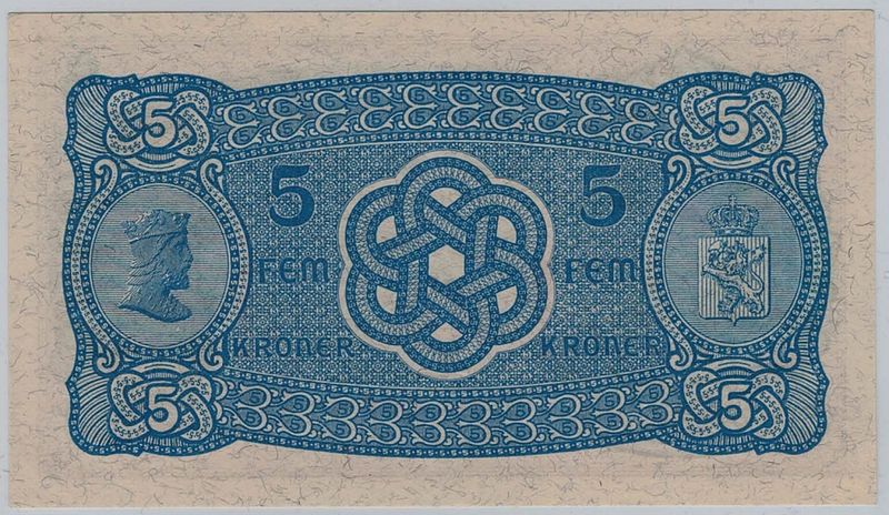 5 kroner 1940 S, kv 01