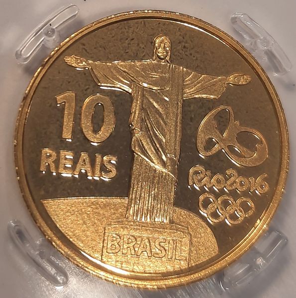 Hovedbilde SPOT +10%: Brasil, 10 reais 2014, 3,96 gram rent gull