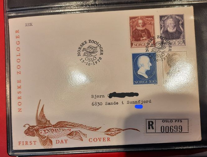 Hovedbilde Førstedagsbrev/FDC, Norge, albumplukk