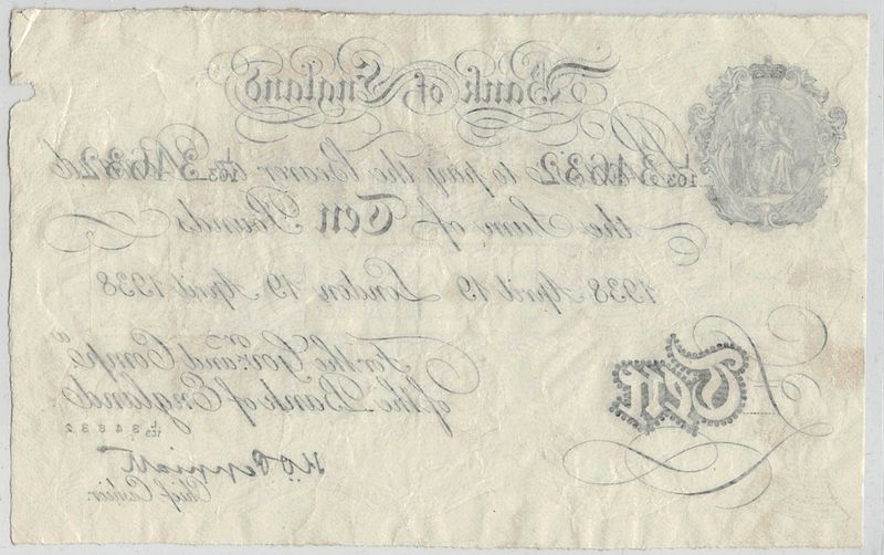 WW2-forfalskning, 10 pounds 