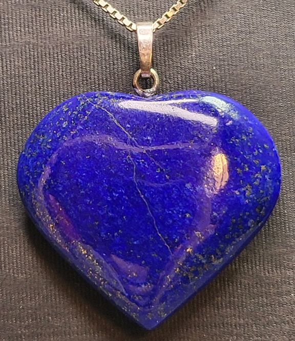Hovedbilde Lapis lazuli, sølvanheng