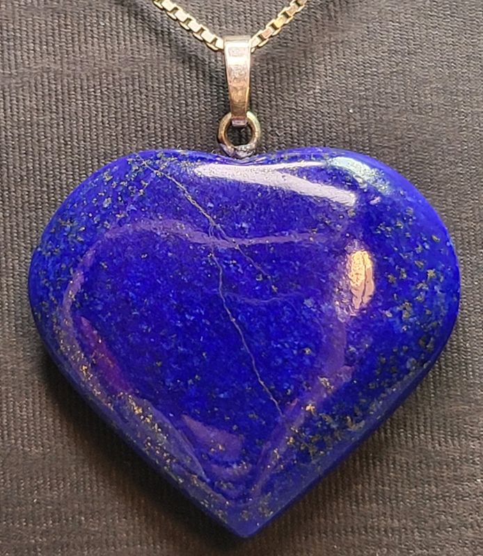 Lapis lazuli, sølvanheng