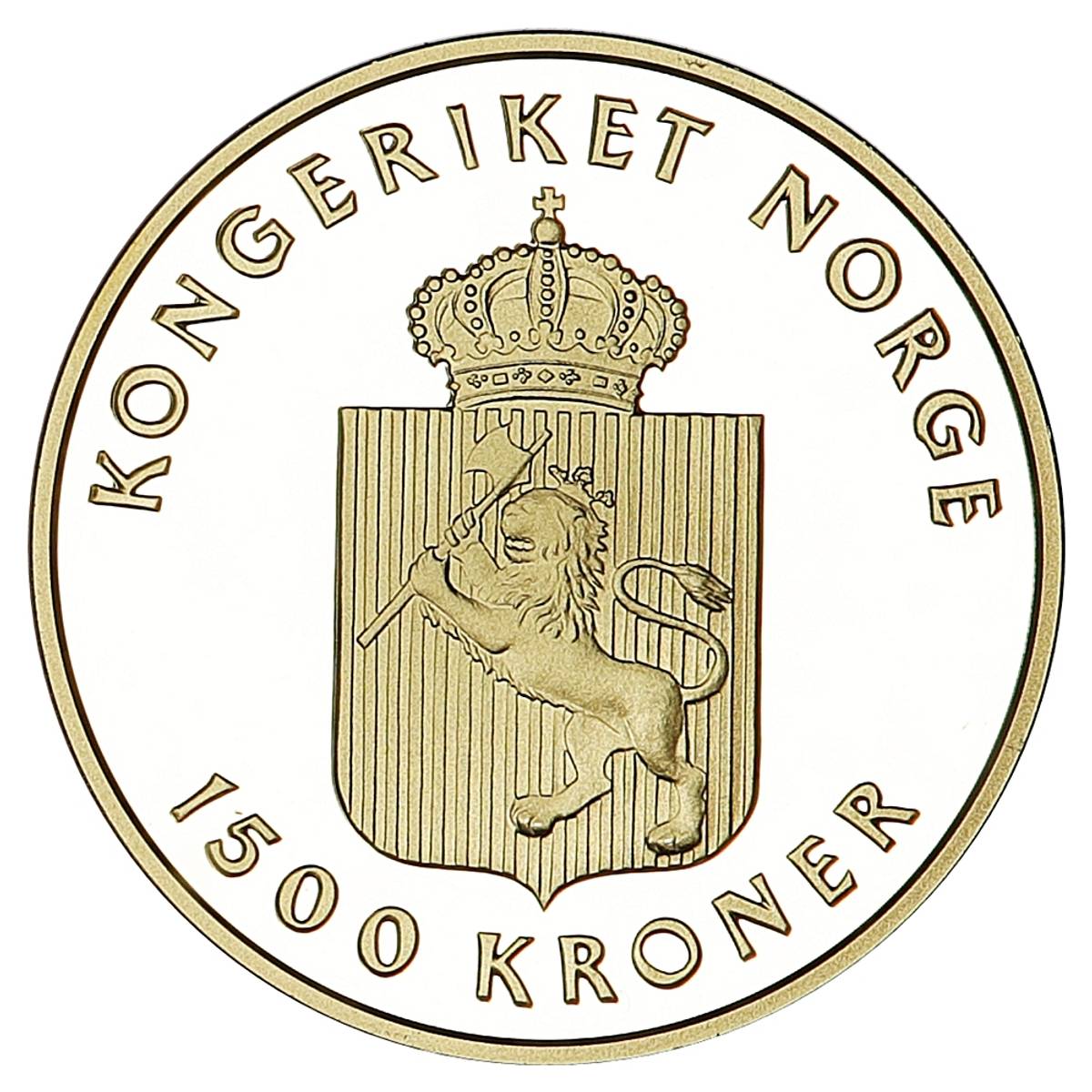 SPOT +5%: Edvard Grieg, 1500 kroner 1993, 15,55 g rent gull