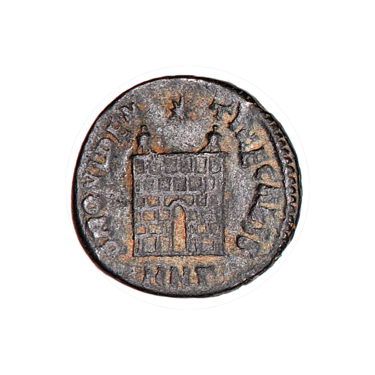 Constantius II, centenionalis, år 324-337, borgport