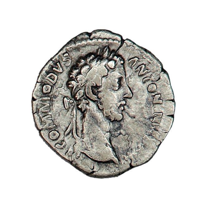Hovedbilde Commodus, denar, år 177-192