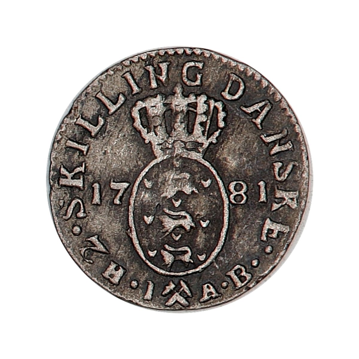 Christian VII, 2 skilling 1781