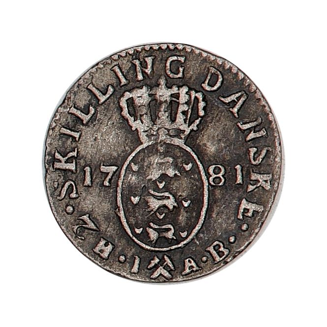 Hovedbilde Christian VII, 2 skilling 1781