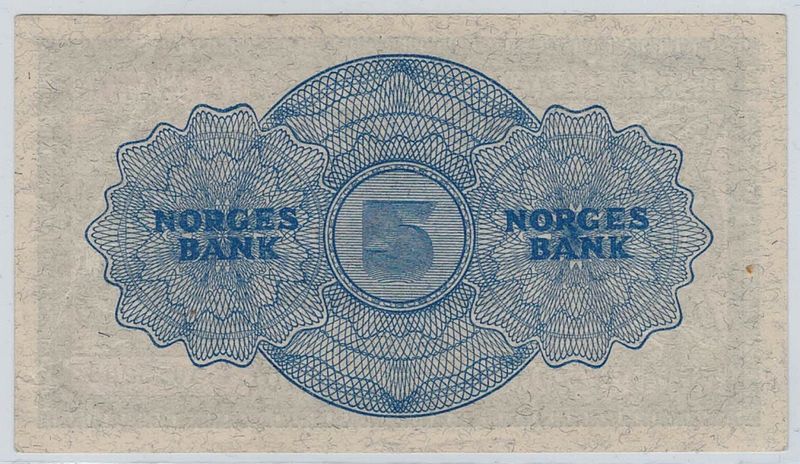 5 kroner 1947 C, kv. 1+