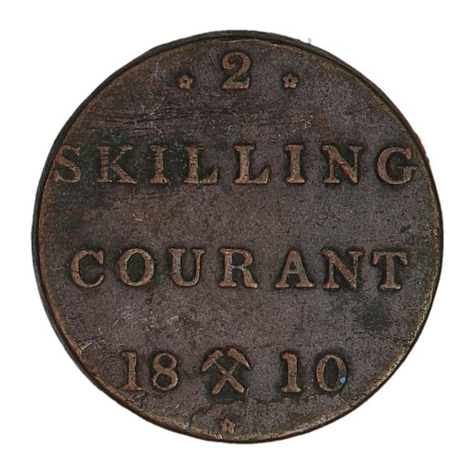 Hovedbilde Frederik VI, 2 skilling 1810, kv. 1+