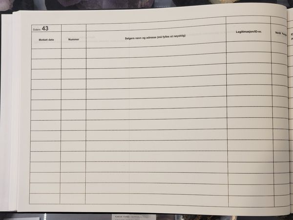 Hovedbilde Brukthandlerprotokoll/Skraphandlerprotokoll