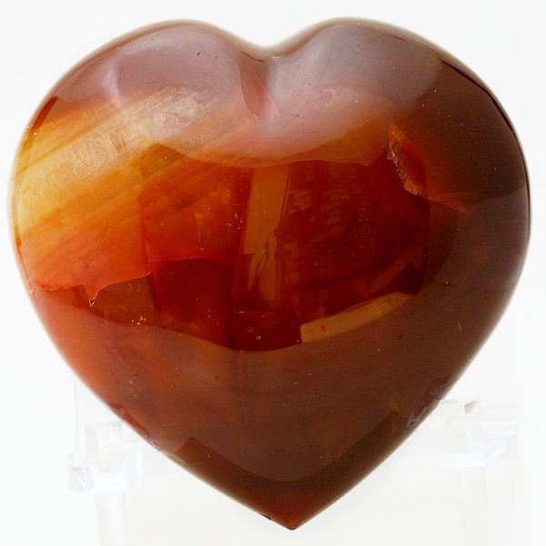 Hovedbilde Karneol, hjerte, fra Madagaskar