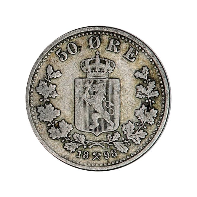 Hovedbilde 50 øre 1898, kv. 1