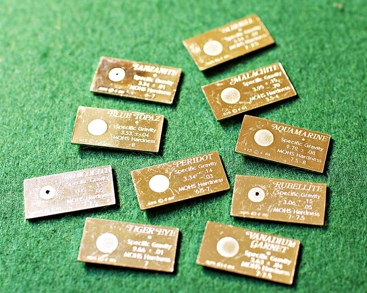 Sølvbarrer med stein - Afrika - 10 stk