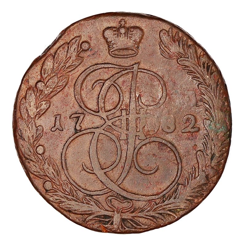 Russland 5 kopek 1782 EM